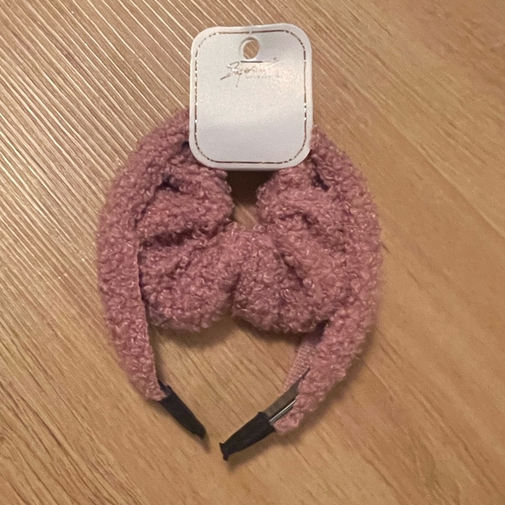 Pink Teddy Headband set